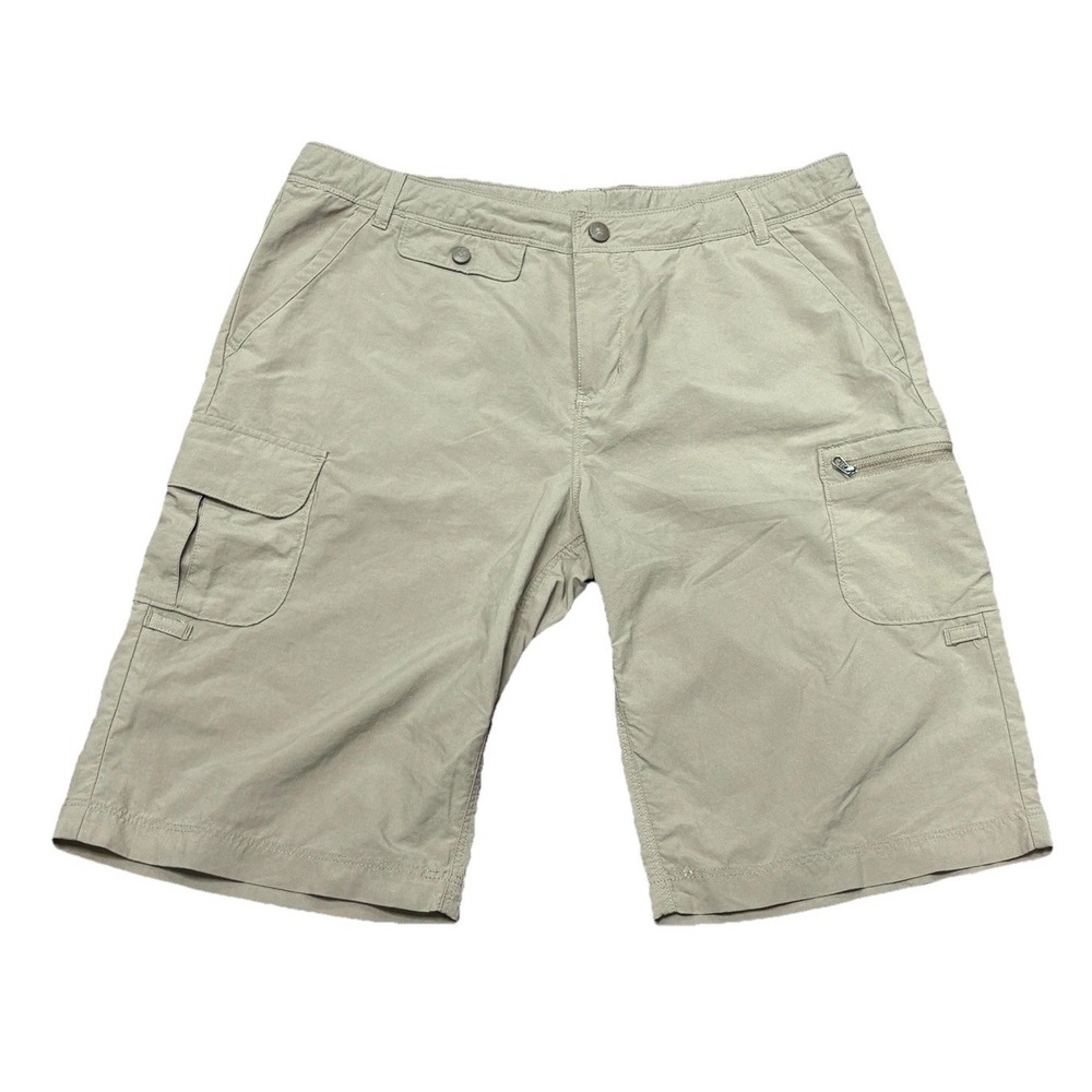 REI Cargo Shorts Girl 18 Hiking Camping Shorts Pockets 32" Waist Adjust UPF 30+